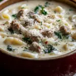 Creamy Parmesan Italian Sausage Soup