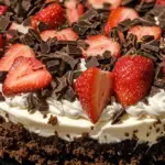 Decadent Chocolate Strawberry Cheesecake