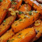 Honey Garlic Butter Roasted Carrots