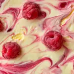 Lemon Raspberry Swirl Cheesecake