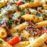 Philly Cheesesteak Pasta