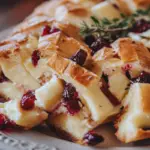 Pull-Apart Sourdough Brie and Cranberry Bread