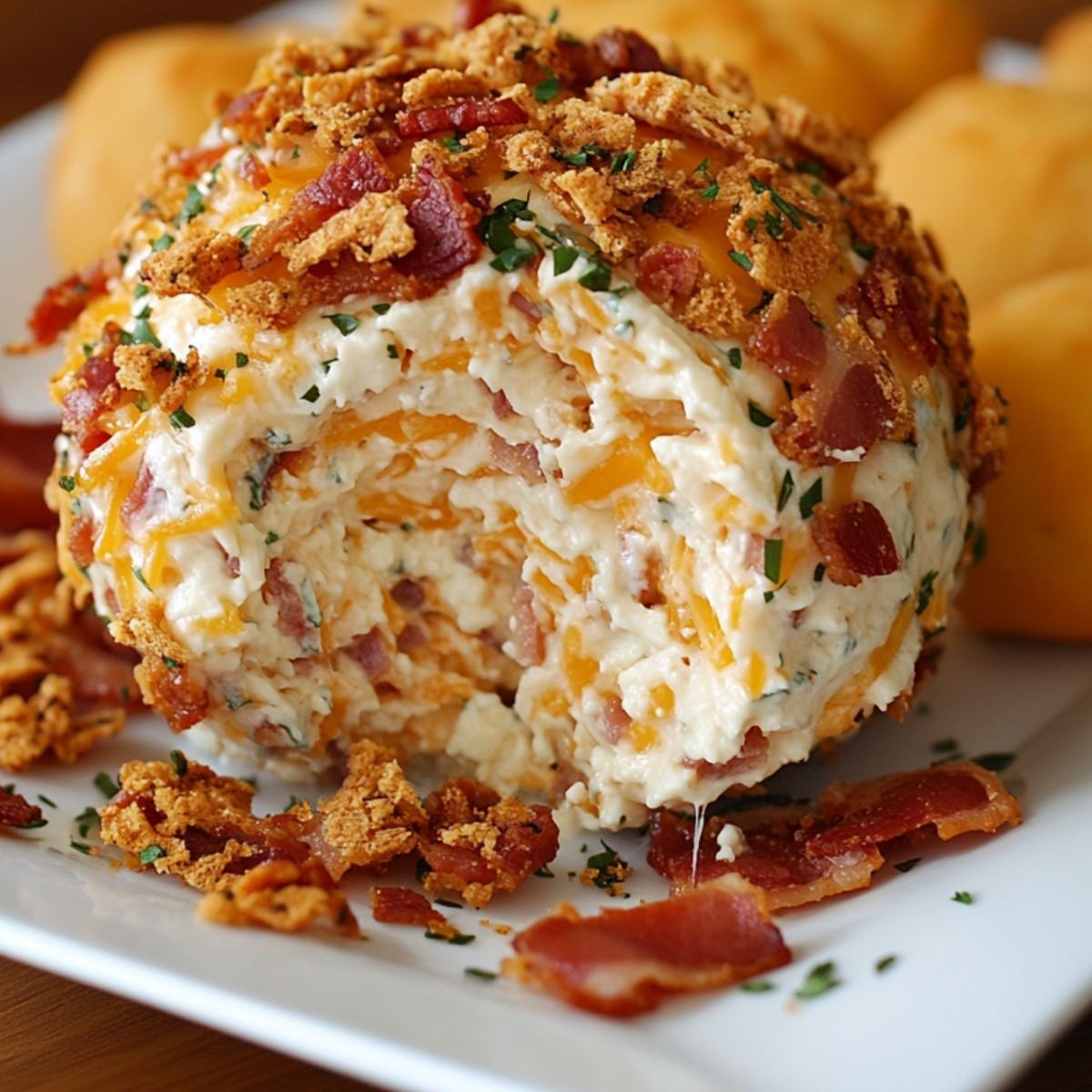 Bacon Ranch Cheddar Cheeseball