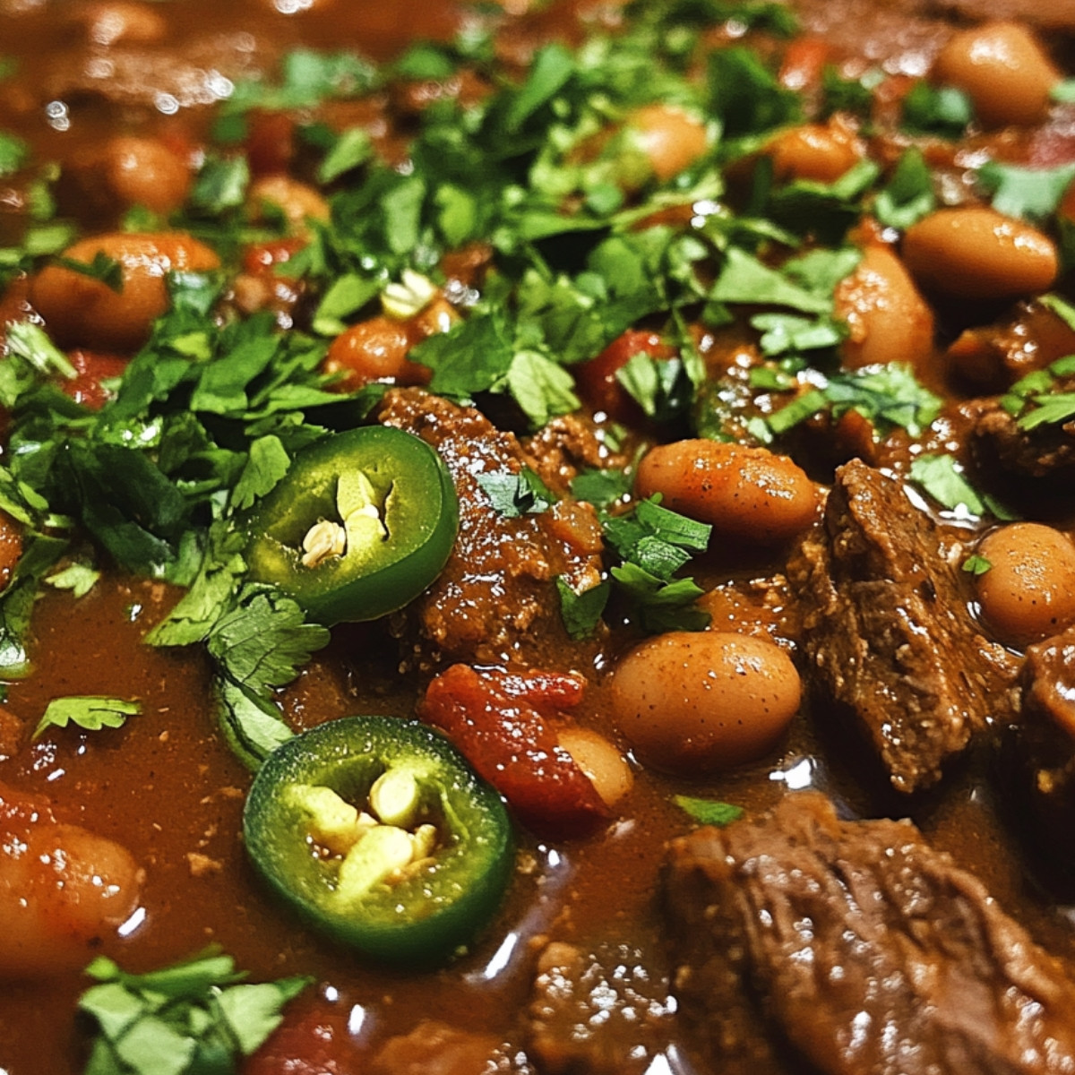 Beef, Bean, and Jalapeño Chili