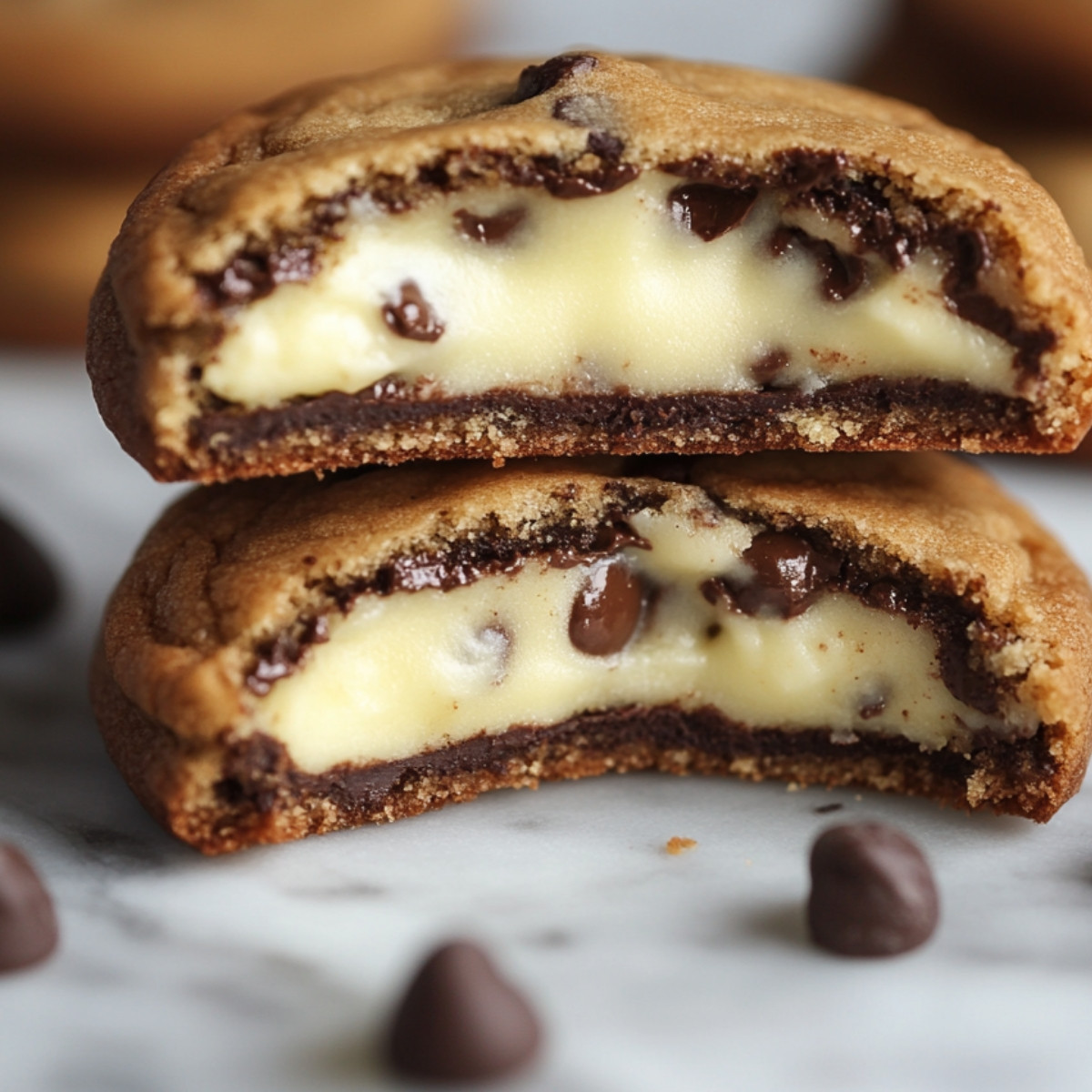 Cheesecake Stuffed Chocolate Chip Cookies