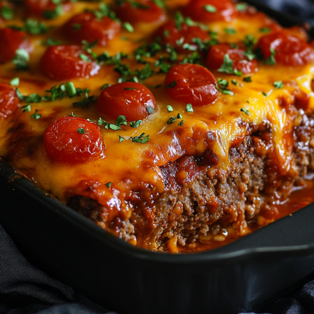 Cheesy Loaded Meatloaf Casserole