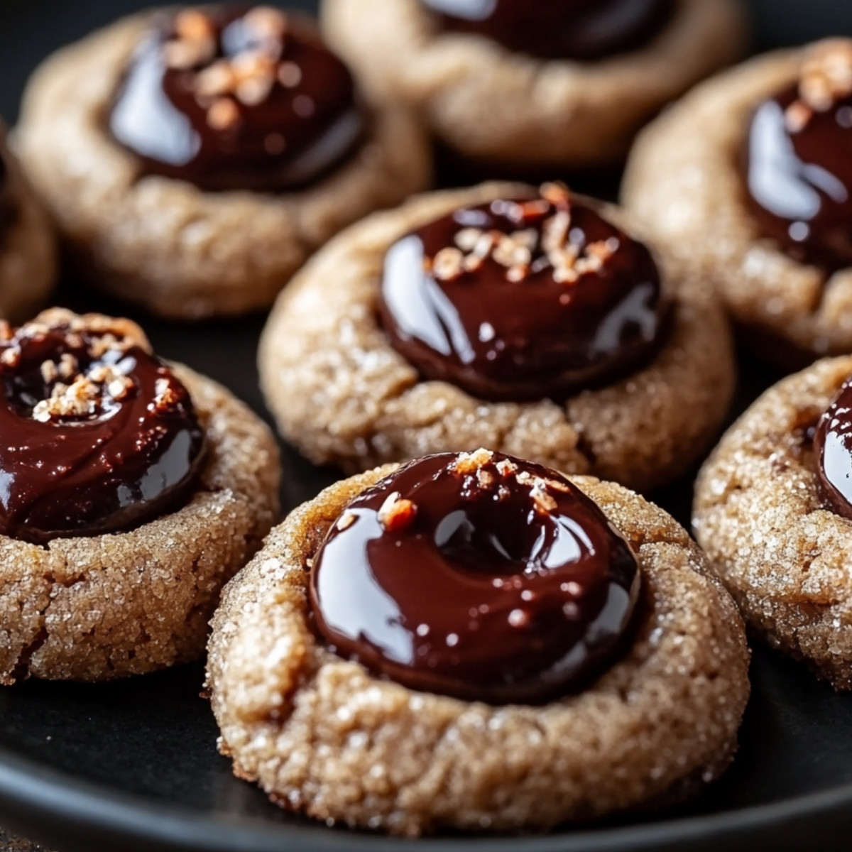 Chocolate Thumbprint Cookies