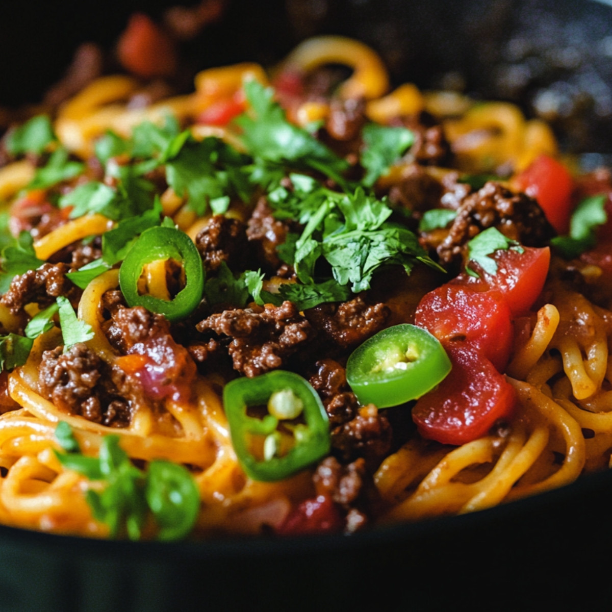 One-Pot Beef Taco Pasta