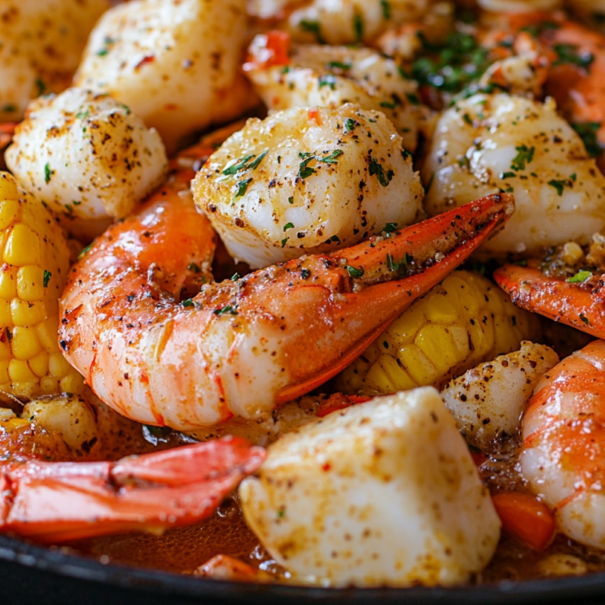 Seafood Boil with Garlic Butter Sauce