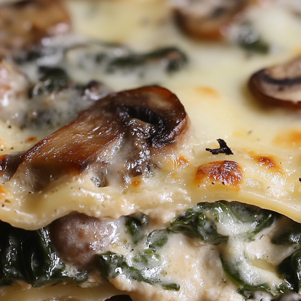 Spinach Mushroom Lasagna