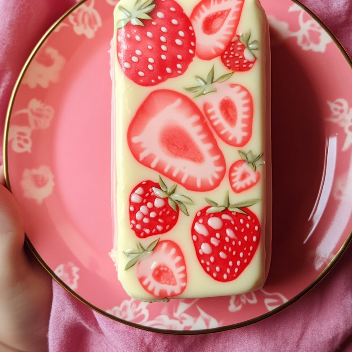 Strawberry Shortcake Cheesecake Roll