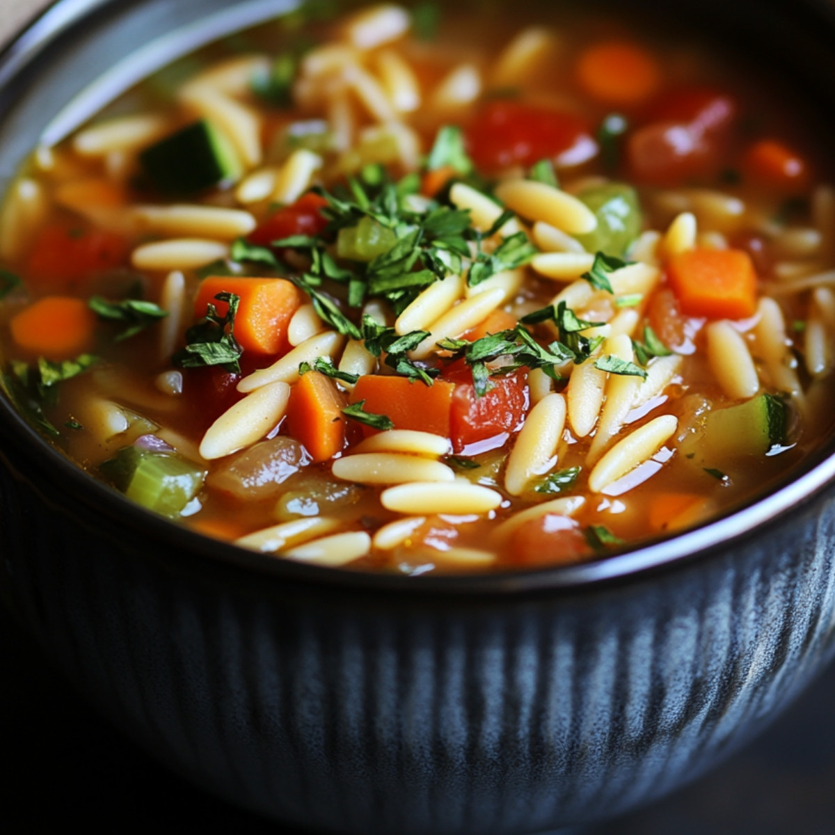 Veggie Orzo Soup