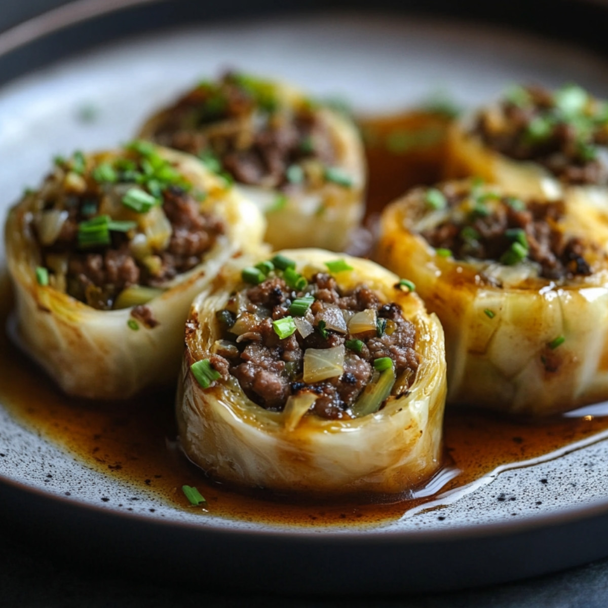 Beef and Cabbage Stuffed Rolls