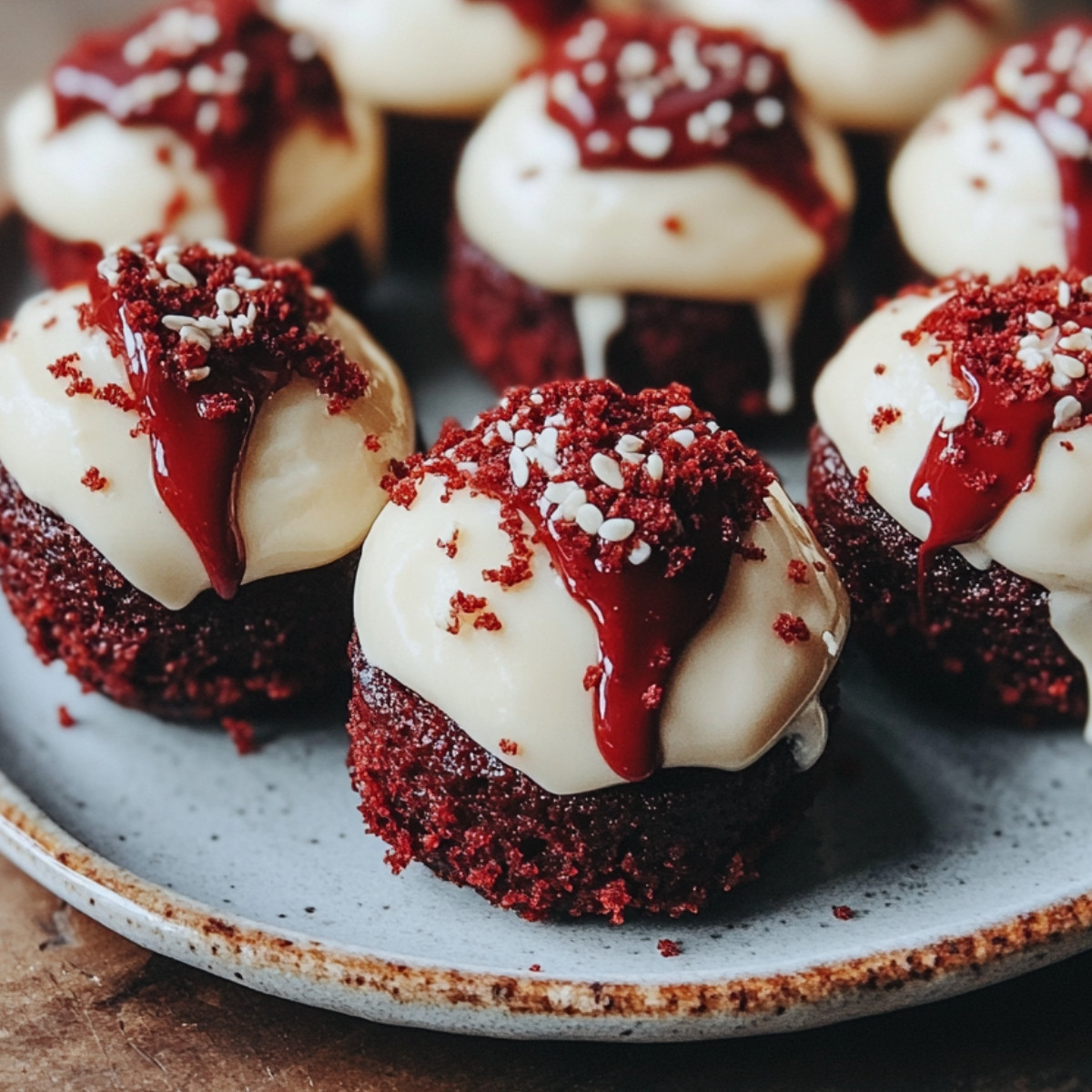 Red Velvet Cheesecake Bites