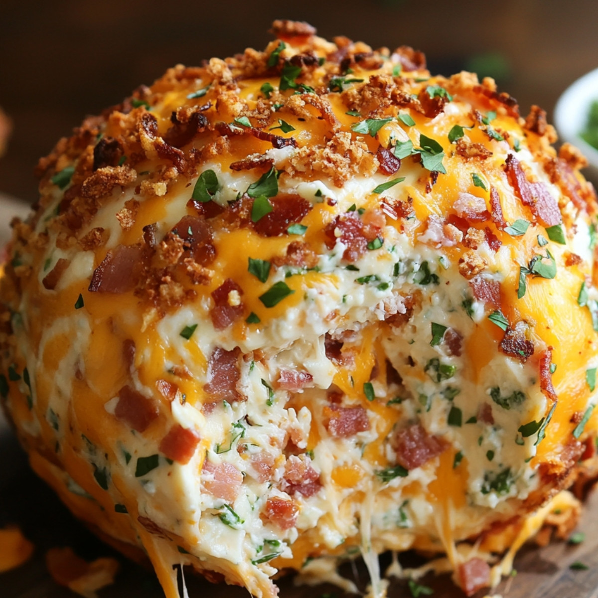 Bacon Ranch Cheddar Cheeseball