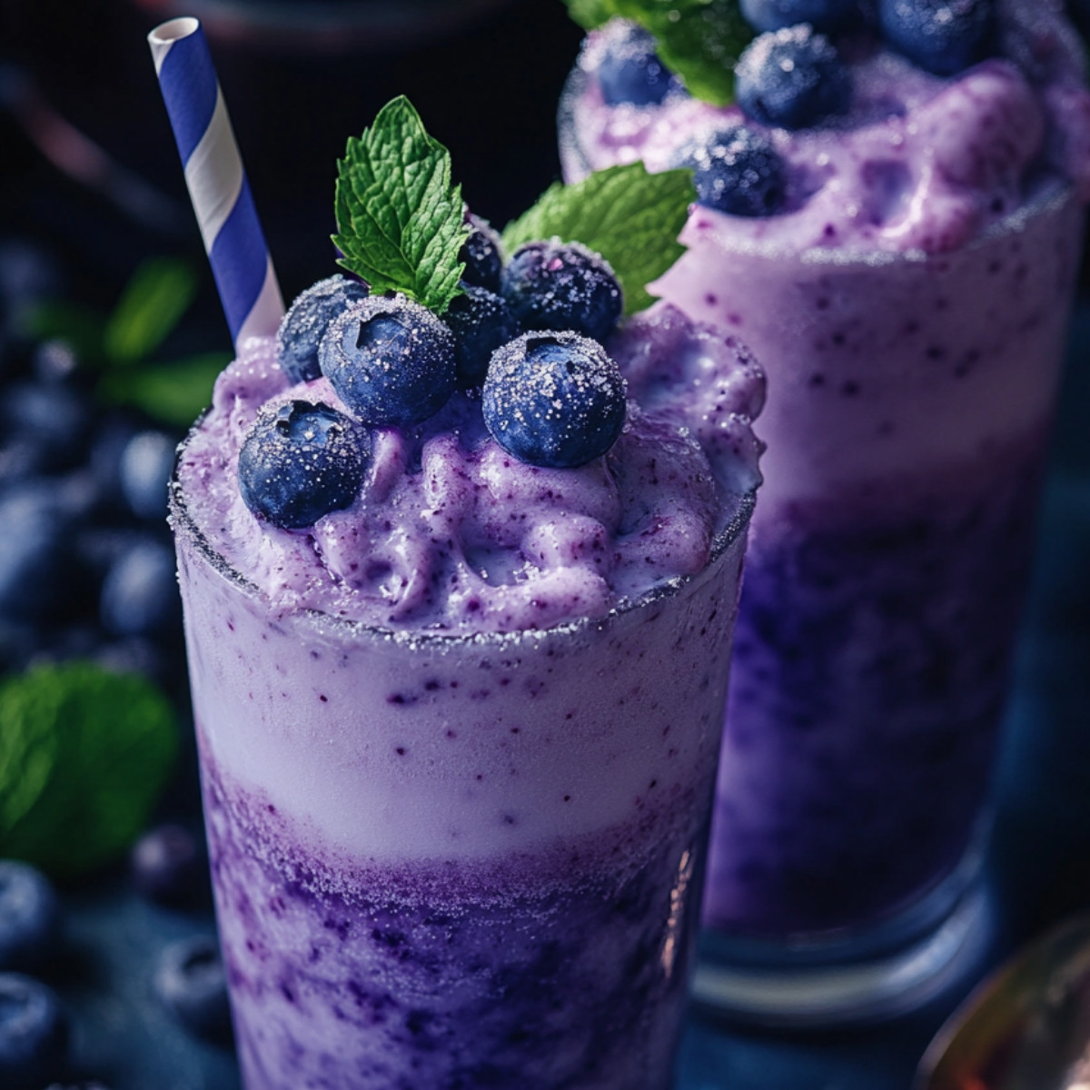 Blueberry Italian Cream Soda