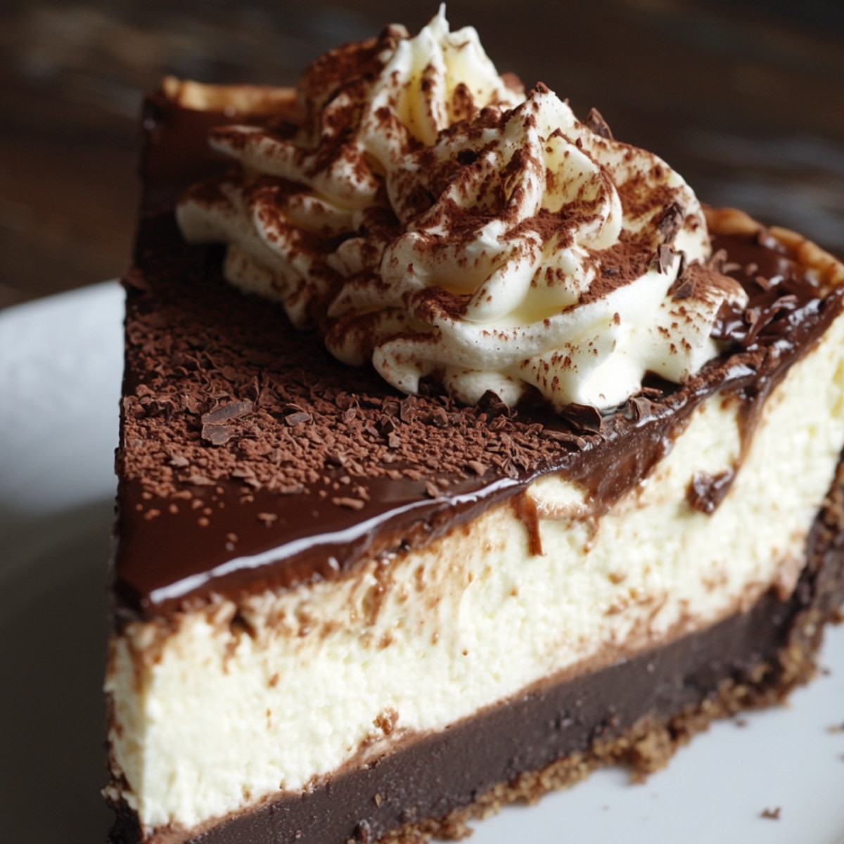 Boston Chocolate Cream Pie Cheesecake