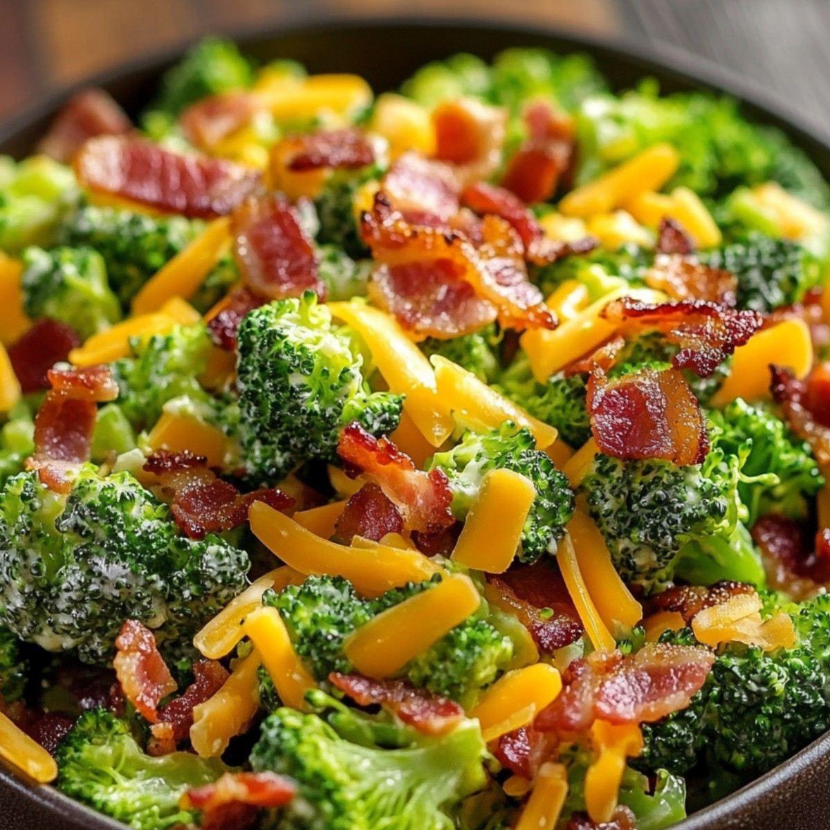 Broccoli Bacon Cheddar Salad Recipe