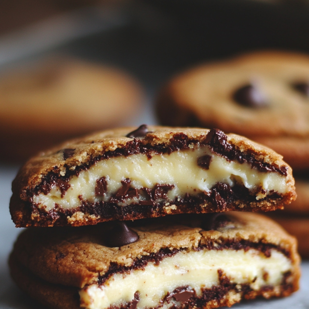 Cheesecake Stuffed Chocolate Chip Cookies