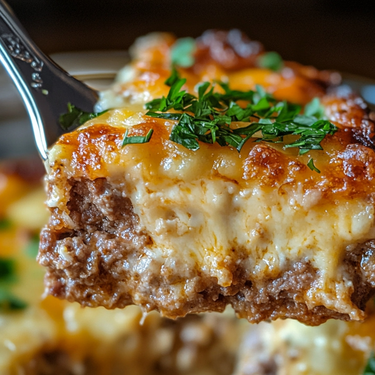 Cheesy Loaded Meatloaf Casserole