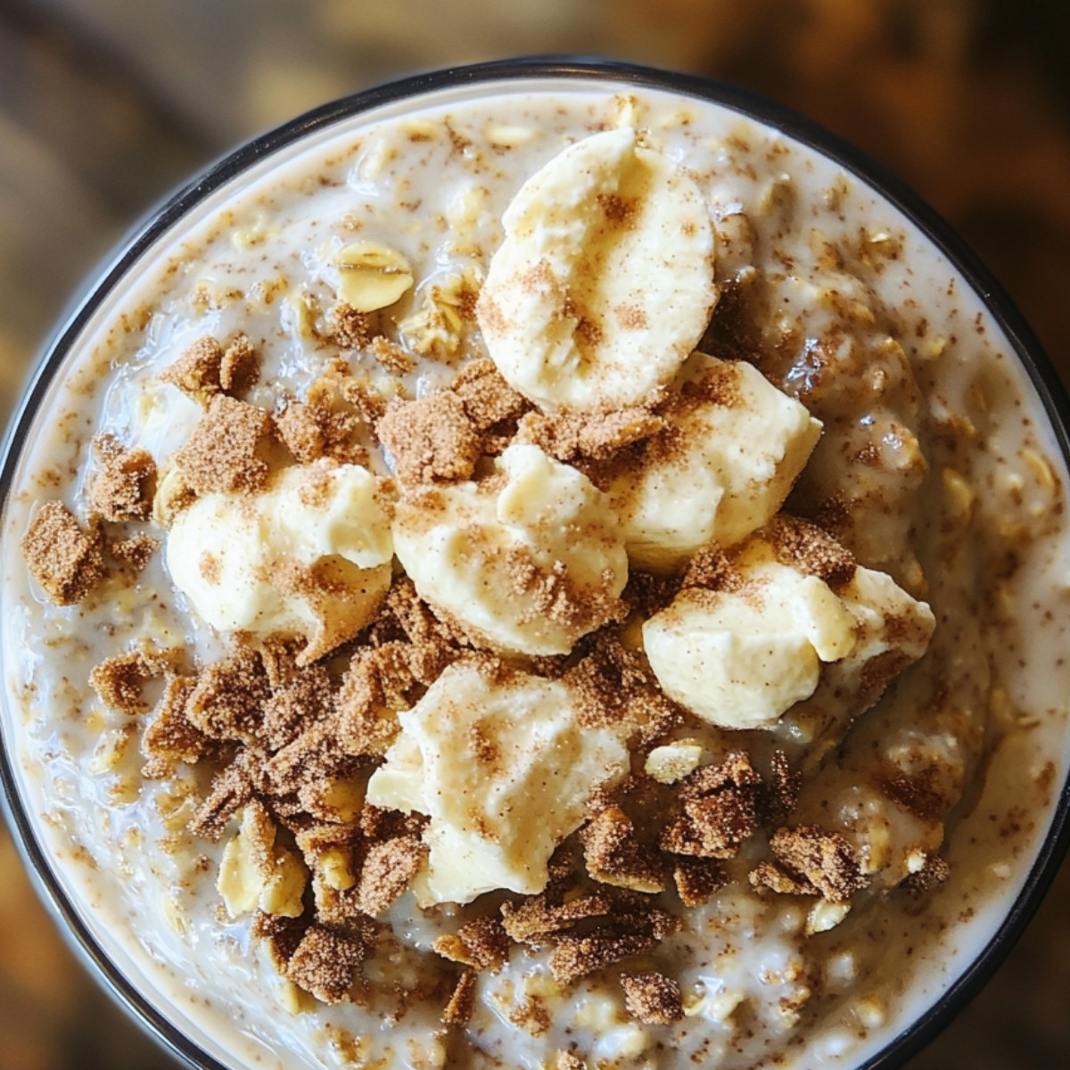 Cinnamon Roll Overnight Oats