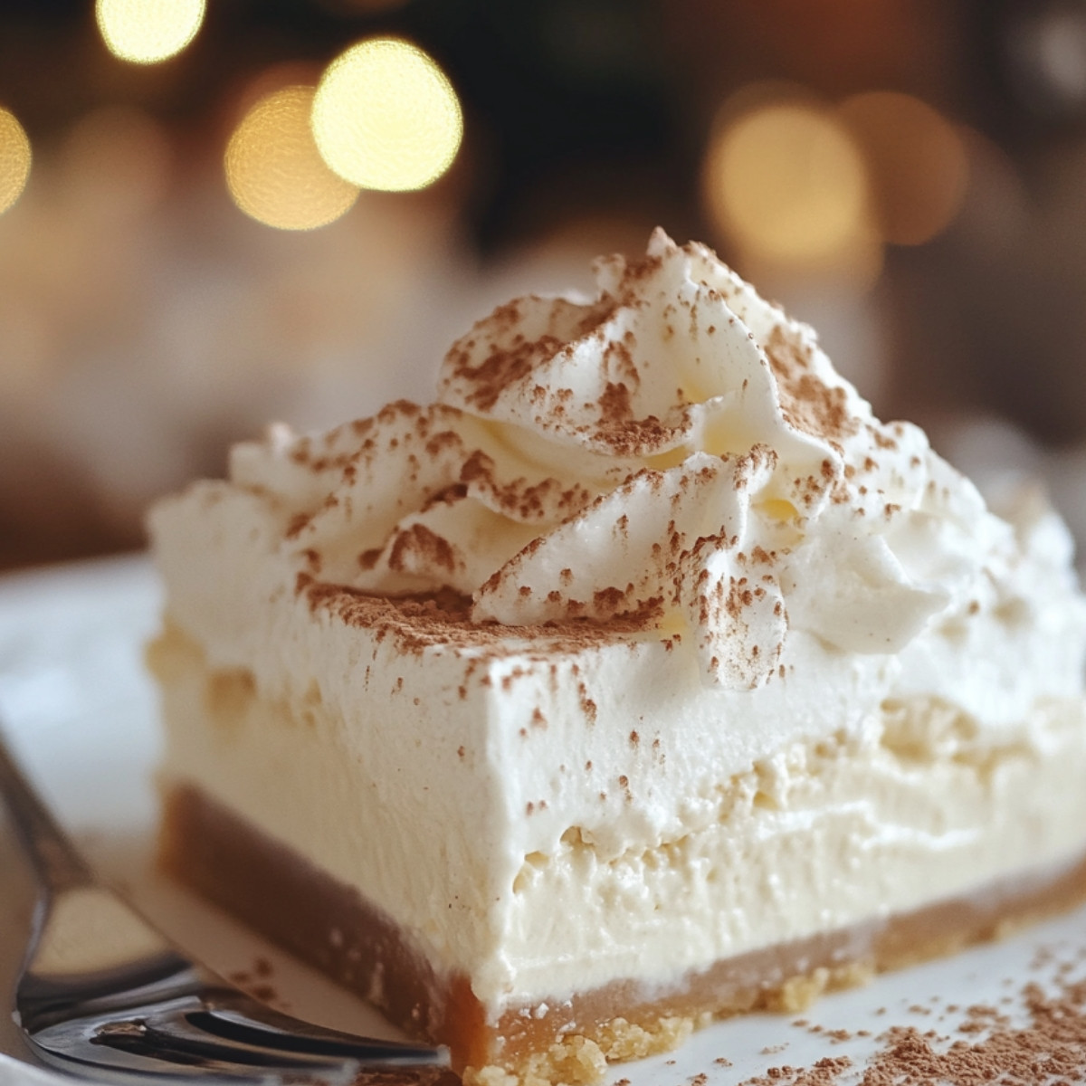 Eggnog Cheesecake Delight