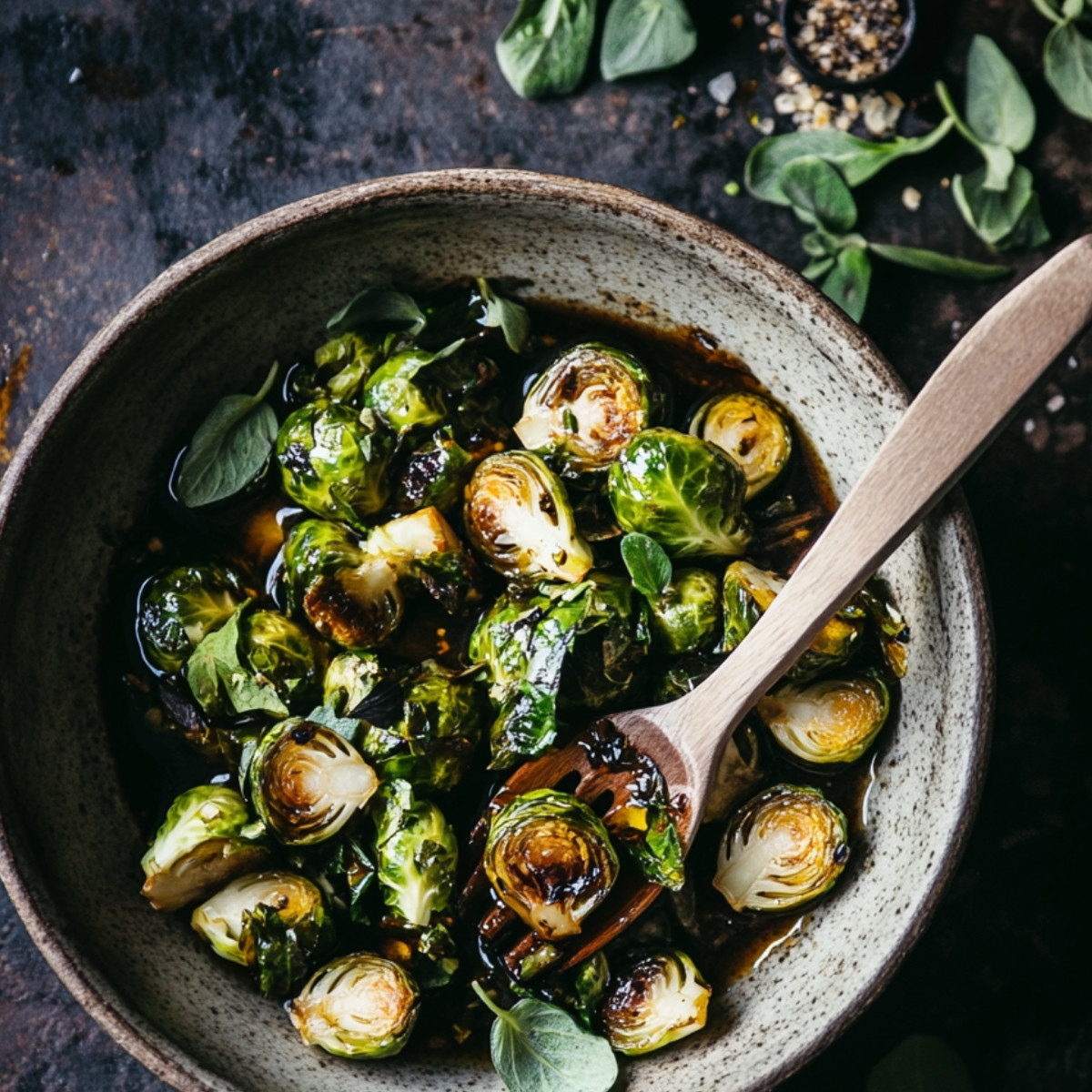 Honey Balsamic Brussels Sprouts