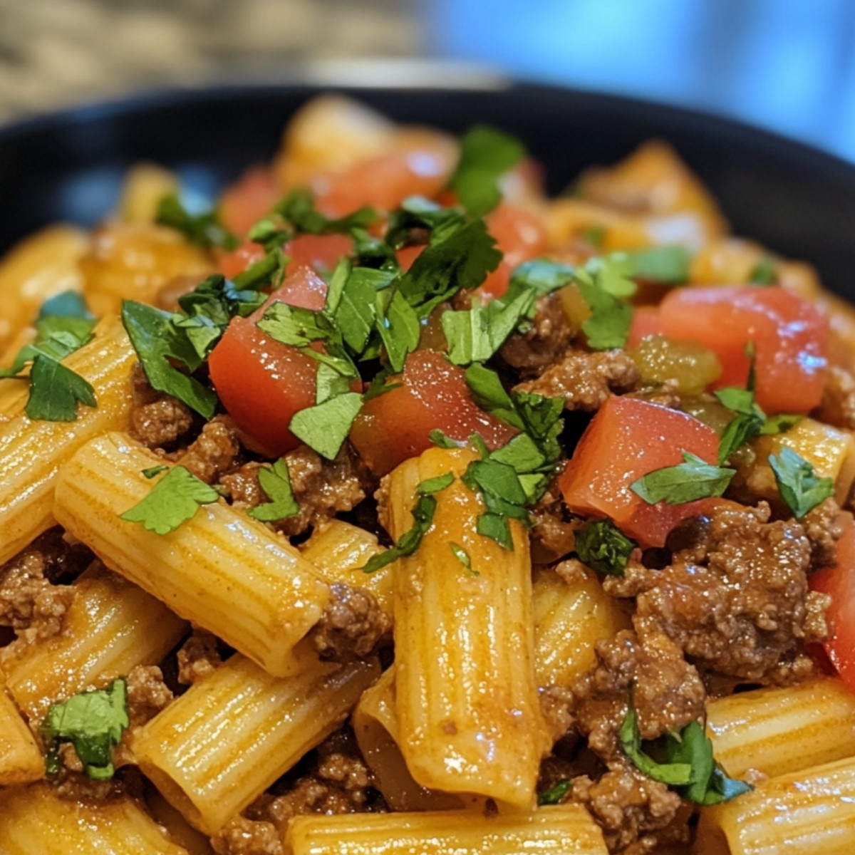 One-Pot Beef Taco Pasta