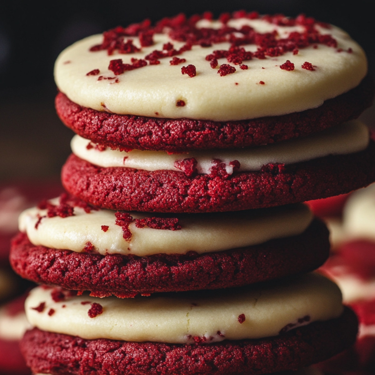 Red Velvet Cream Cheese Cookies