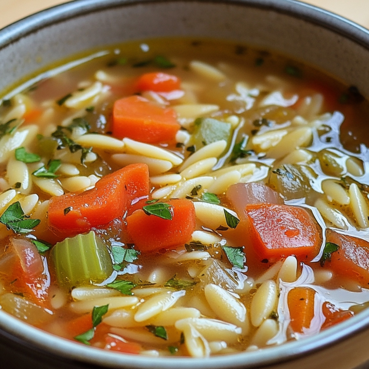 Veggie Orzo Soup