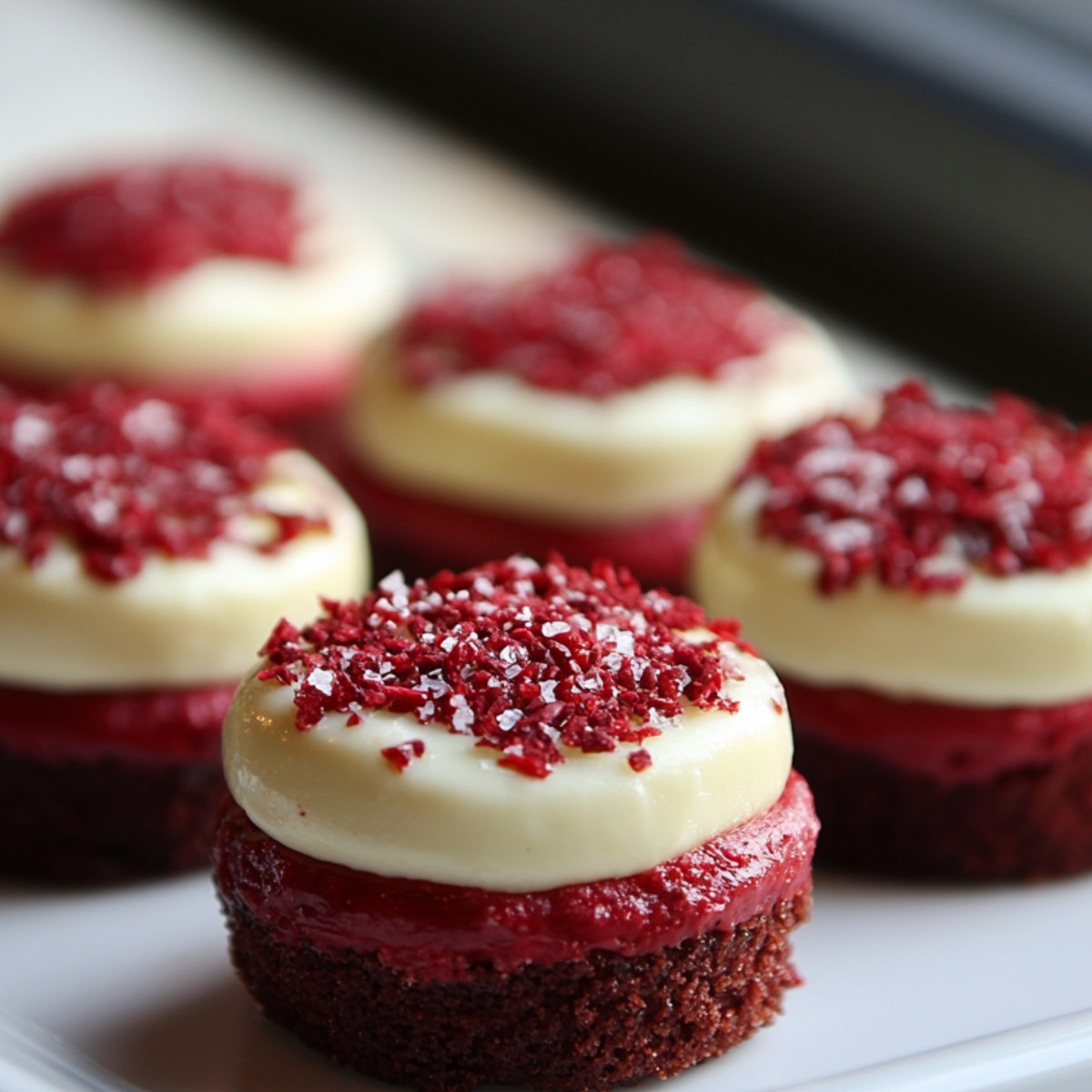 Red Velvet Cheesecake Bites