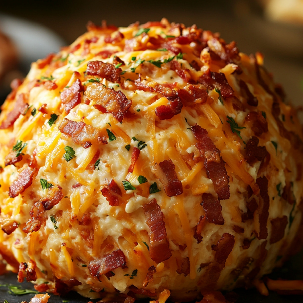 Bacon Ranch Cheddar Cheeseball