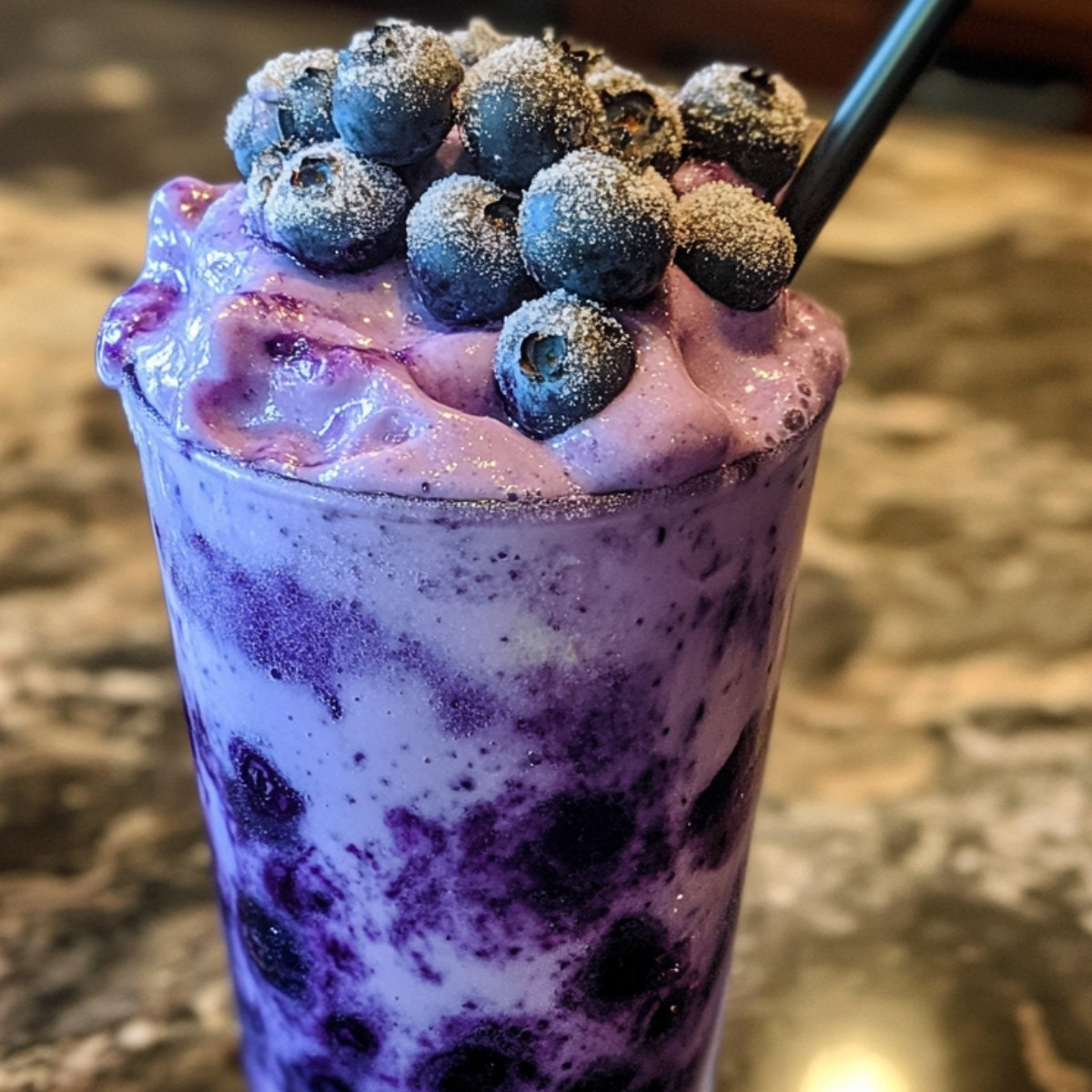 Blueberry Italian Cream Soda