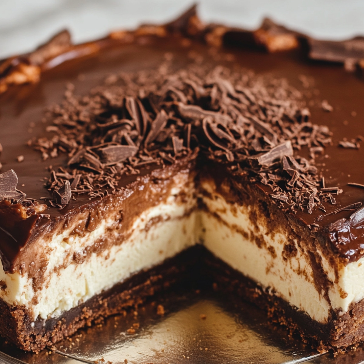 Boston Chocolate Cream Pie Cheesecake