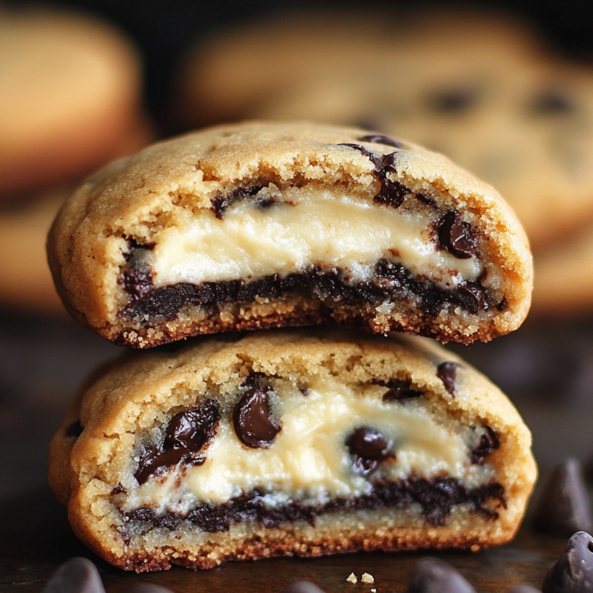 Cheesecake Stuffed Chocolate Chip Cookies