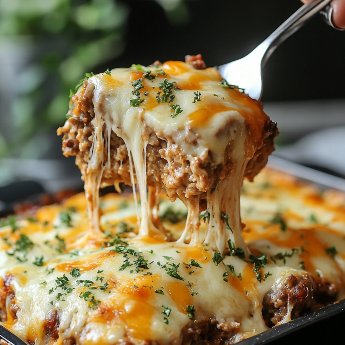 Cheesy Loaded Meatloaf Casserole