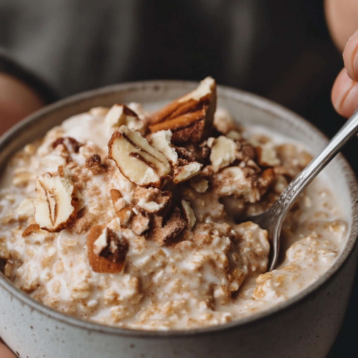 Cinnamon Roll Overnight Oats