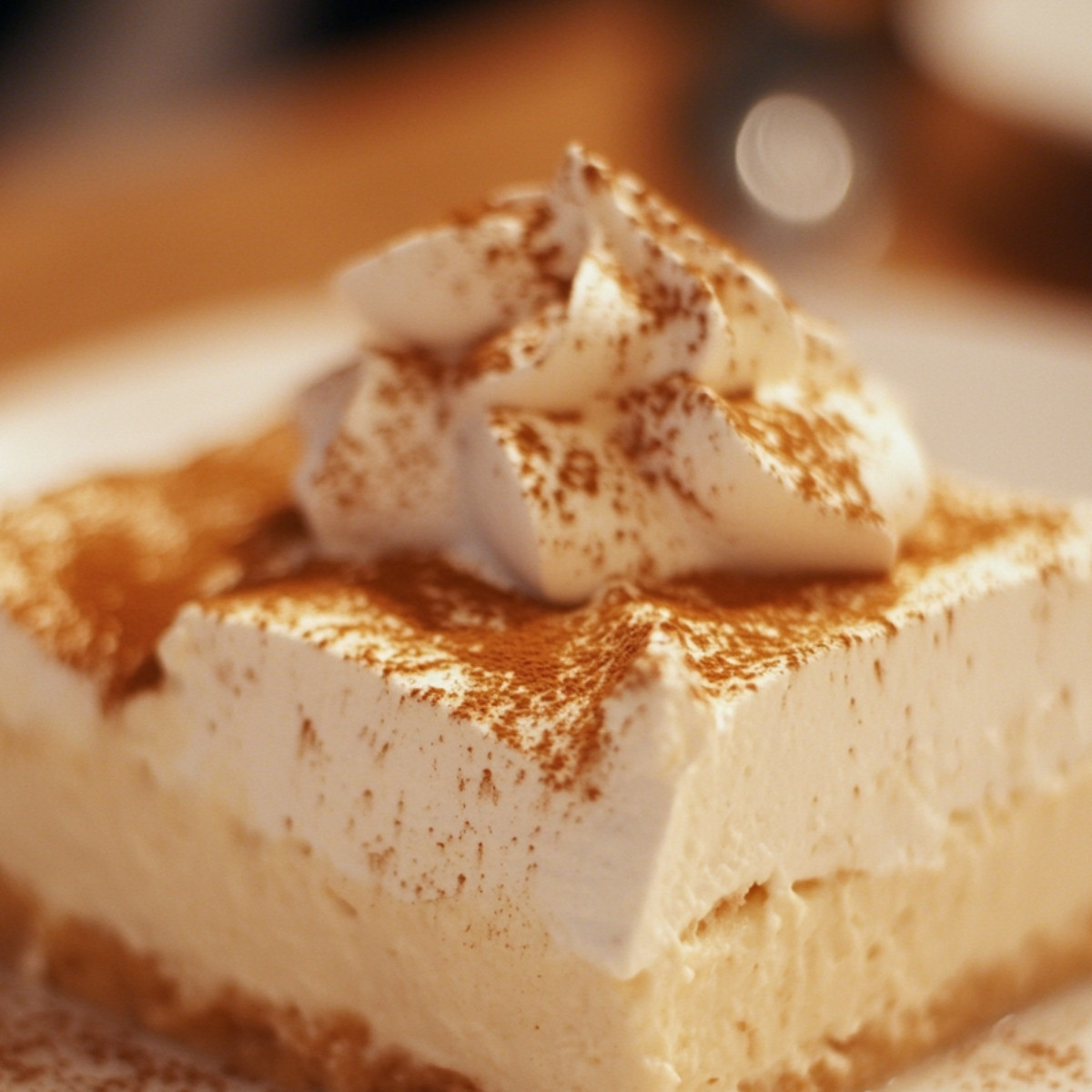 Eggnog Cheesecake Delight