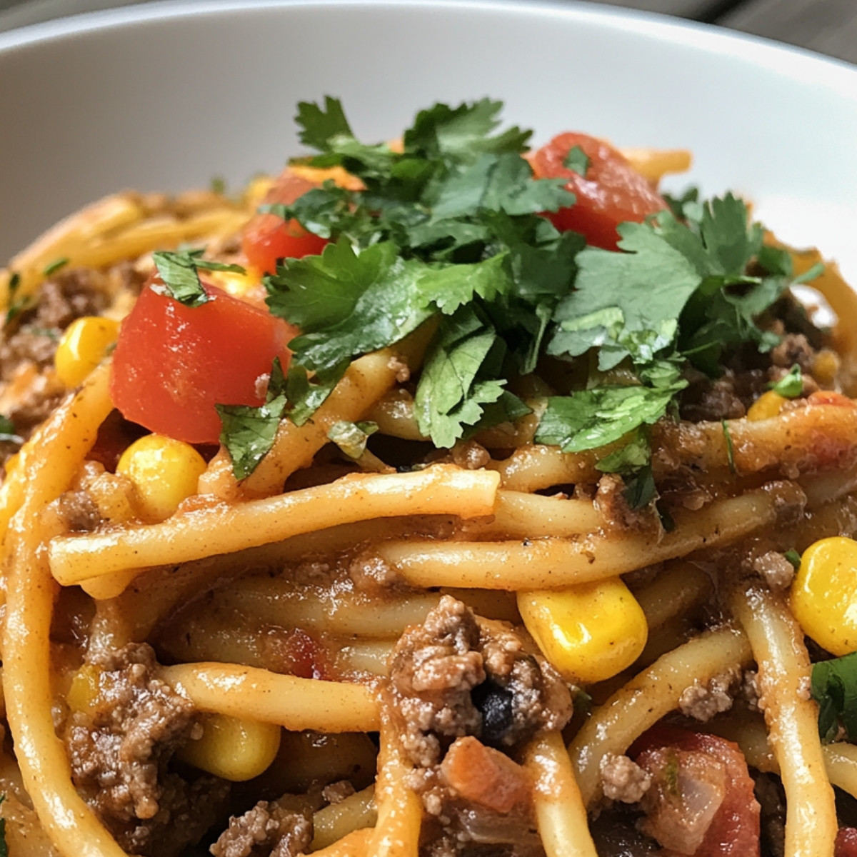 One-Pot Beef Taco Pasta