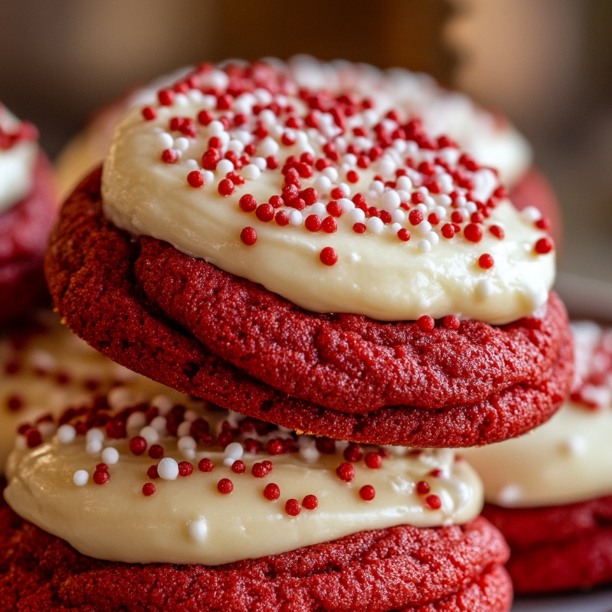 Red Velvet Cream Cheese Cookies