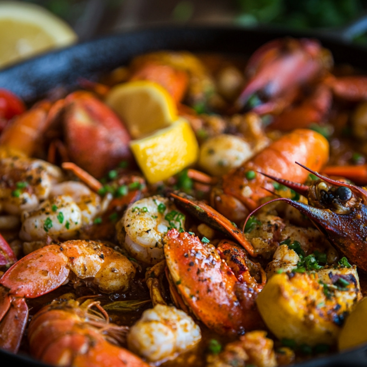 Seafood Boil with Garlic Butter Sauce