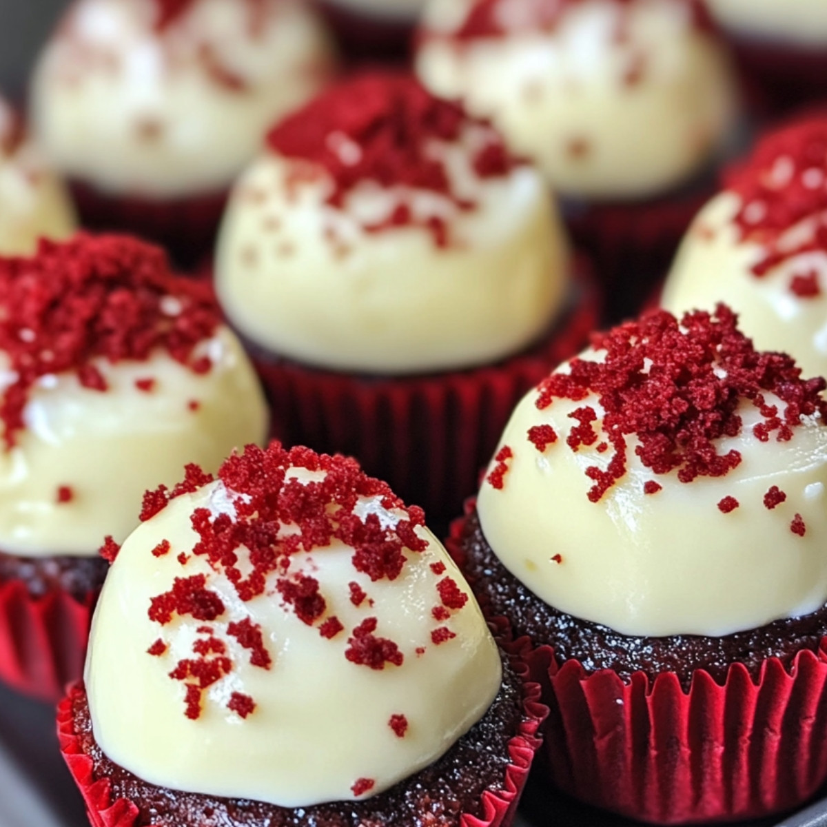 Red Velvet Cheesecake Bites