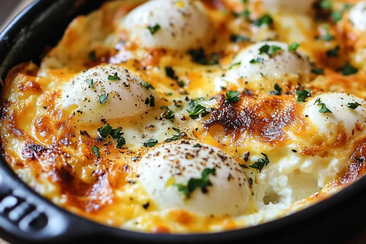 Baked Cottage Cheese Eggs