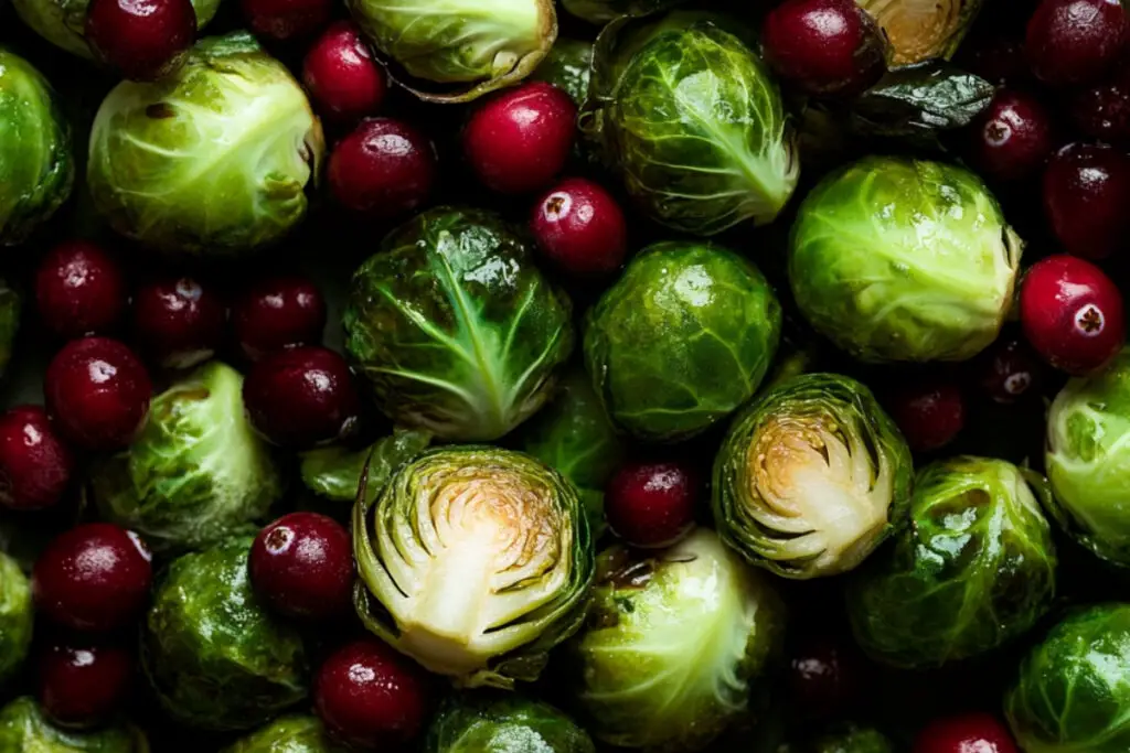 Balsamic Brussels Sprouts with Cranberries