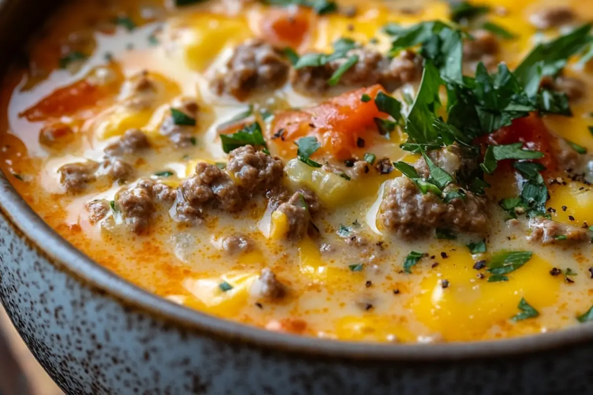 Cheeseburger Soup Recipe