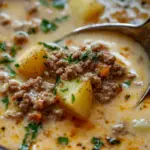 Cheesy Hamburger Potato Soup