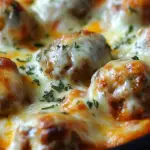 Cheesy Meatball Casserole