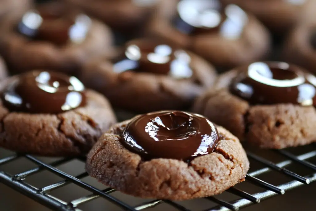 Chocolate Thumbprint Cookies