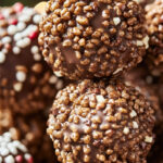 Christmas Chocolate Krispie Balls