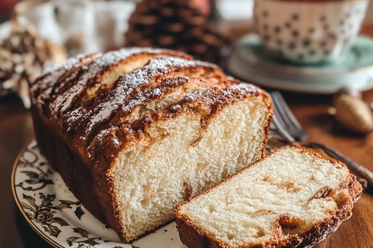 Christmas Eggnog Bread